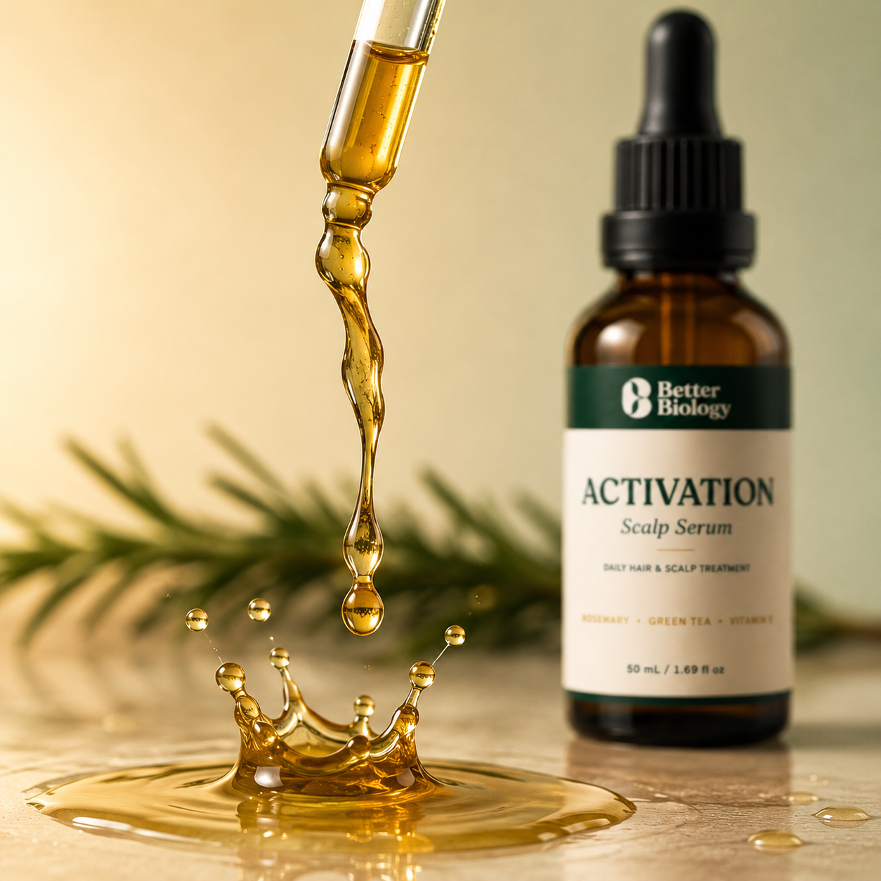 Scalp Activation Serum — Rosemary + Green Tea & Vitamin E
