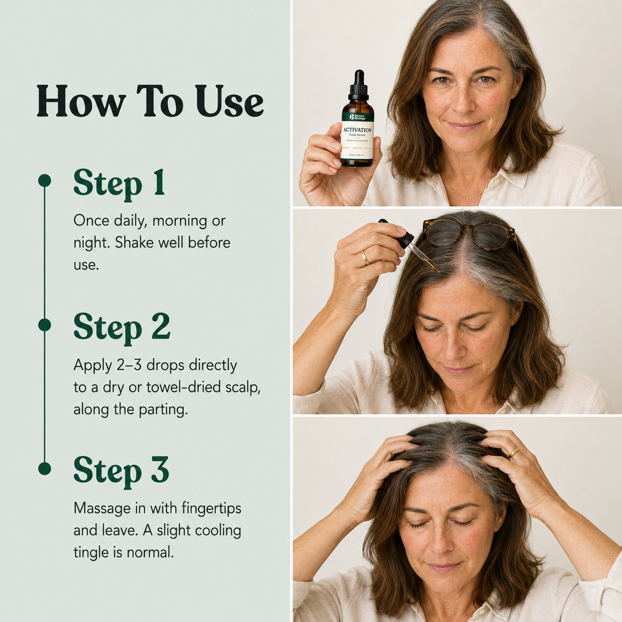 Scalp Activation Serum — Rosemary + Green Tea & Vitamin E
